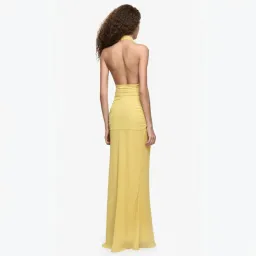 Bec & Bridge Cassis  Drape Dress In Yellow Size 8 for rent on The Volte - image 2