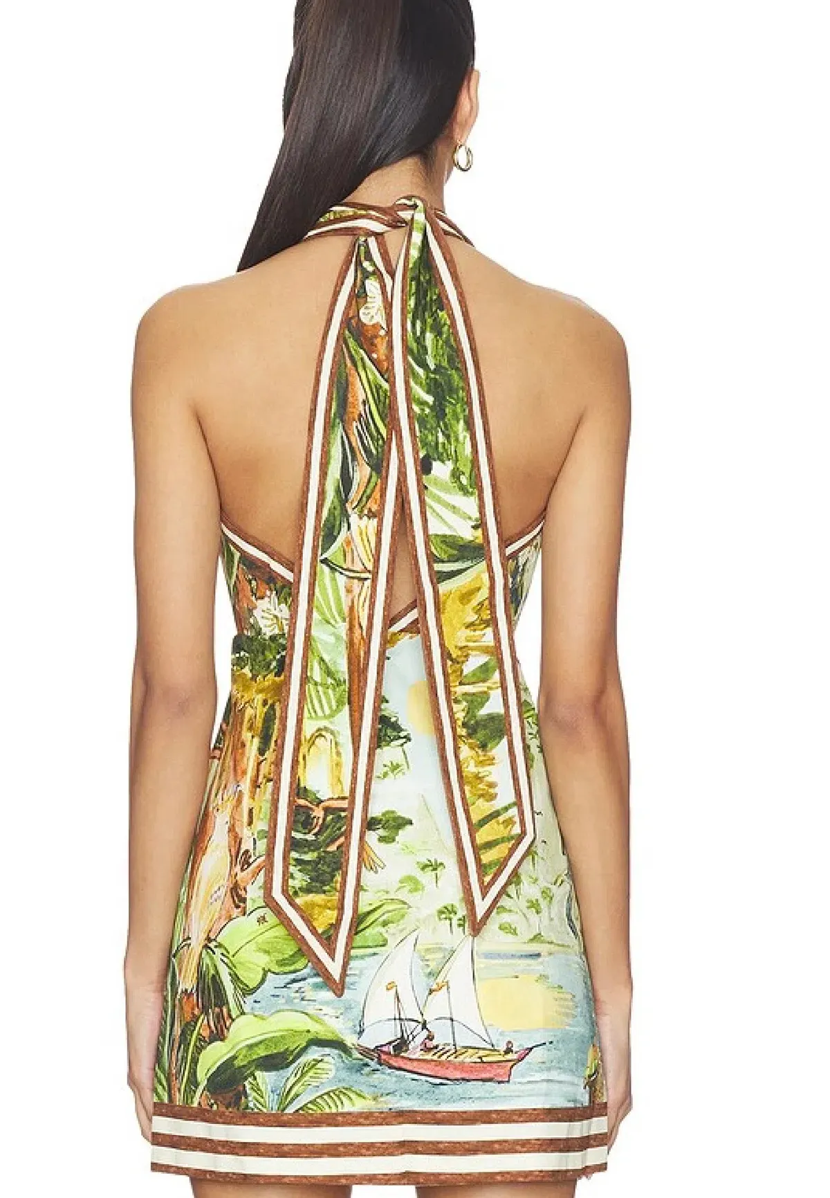 Alemais Toucan Tango Halter Mini Dress Size 12 - Image 4