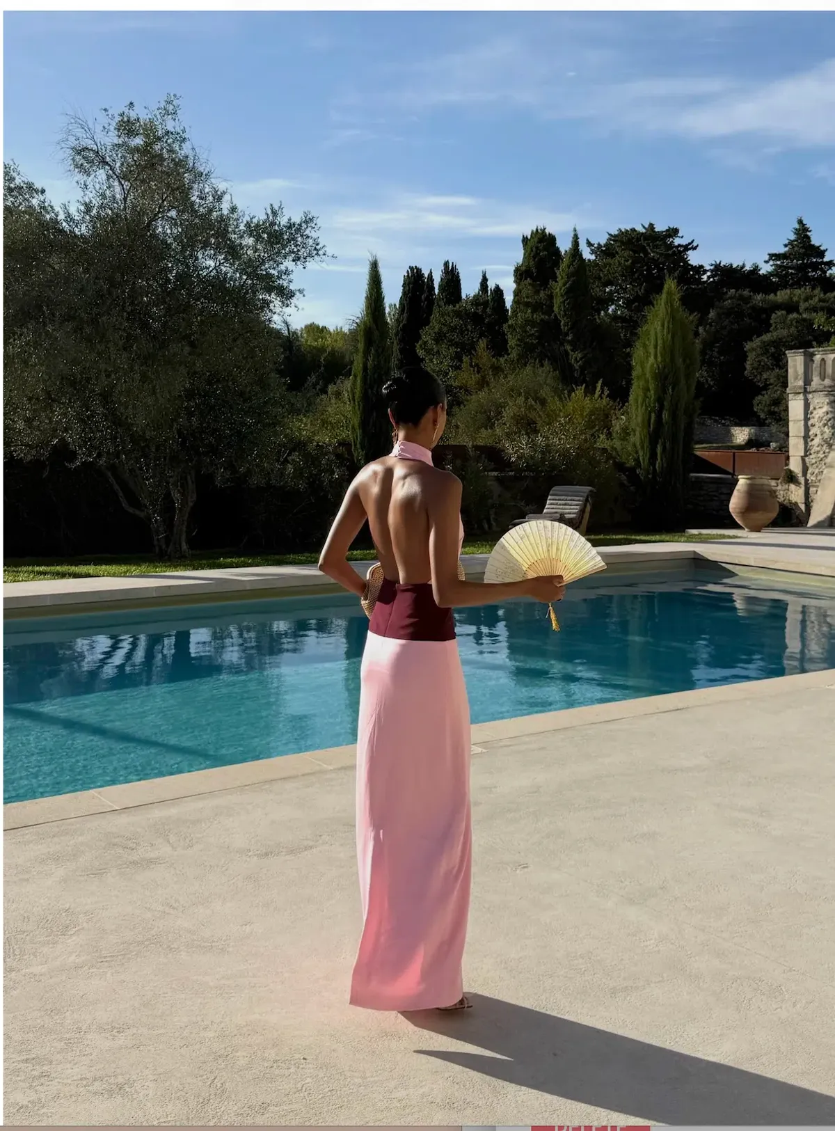 Hansen and Gretel Venetia midi dress wine/pink   - Image 3