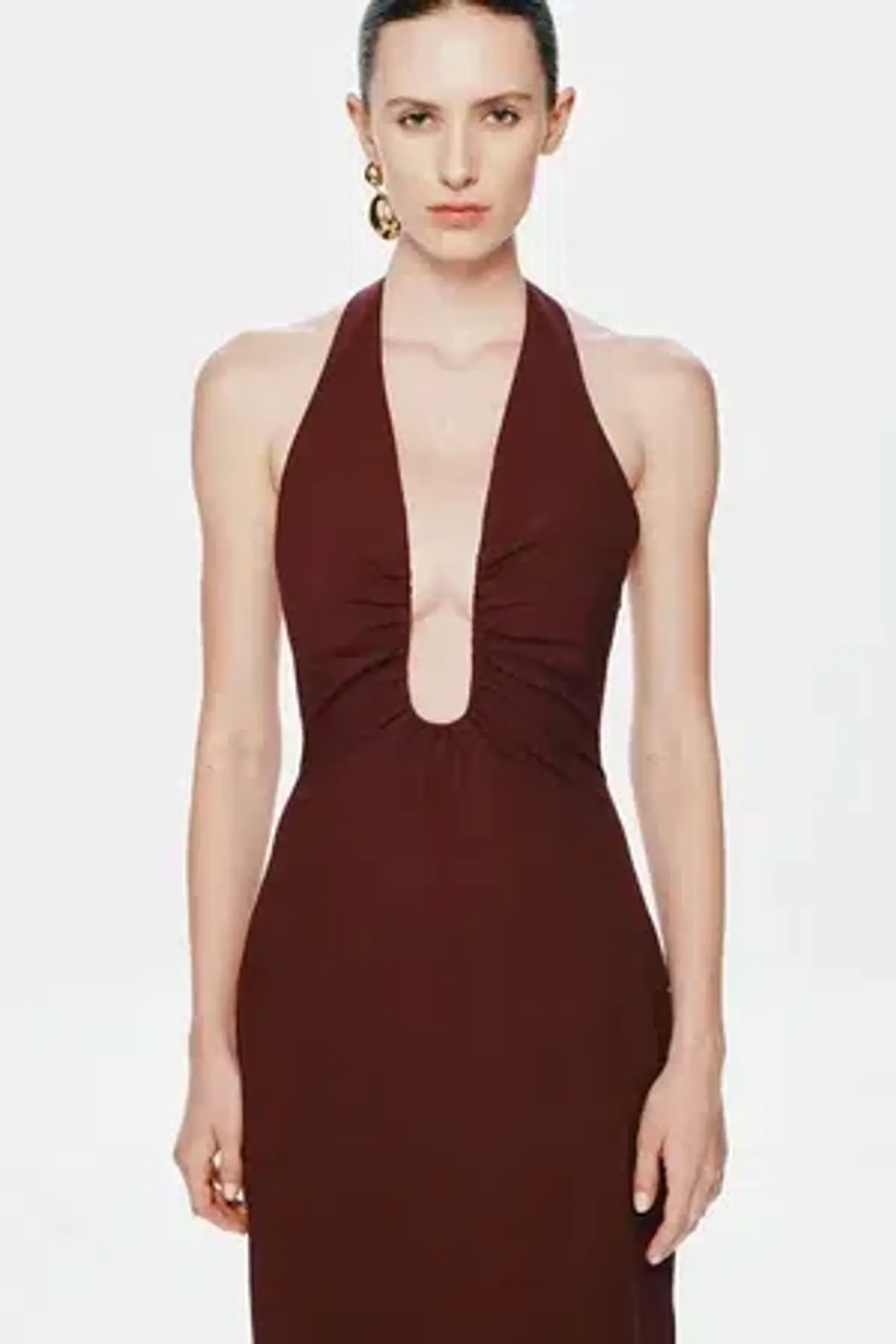Misha - Alusia Maxi Dress - Red Wine - Size 10 - Image 5