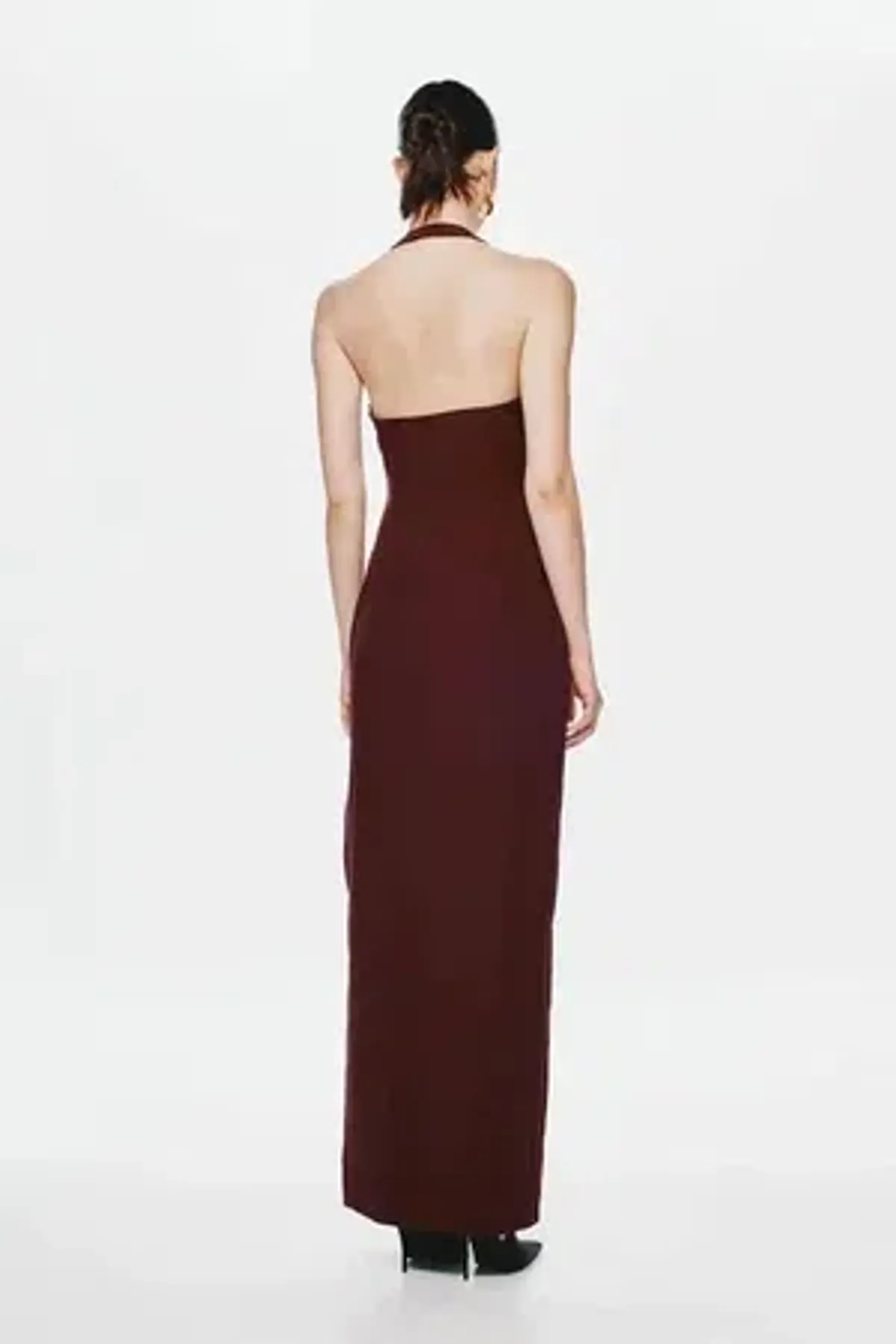 Misha - Alusia Maxi Dress - Red Wine - Size 10 - Image 4