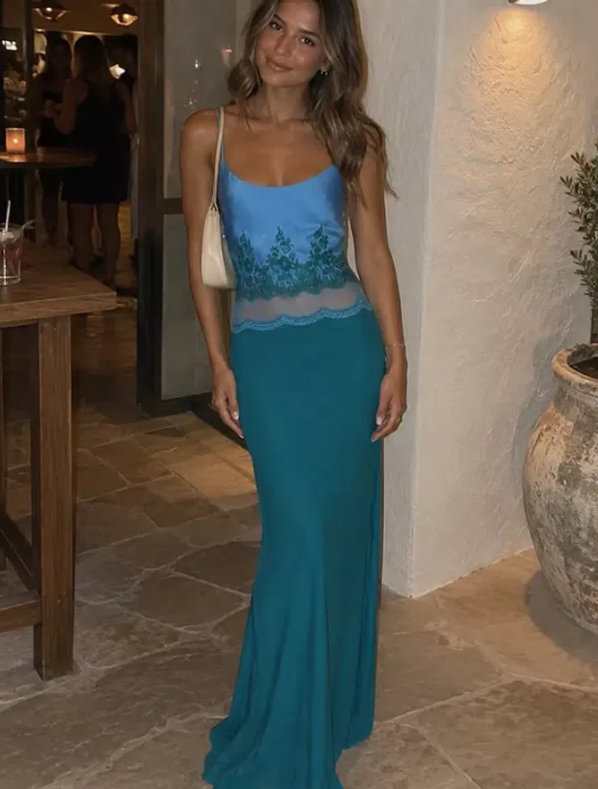 Bec + Bridge Orsina Scoop Maxi Dress in Azure Blue/Jade Size XS - Image 1