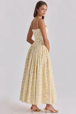 House of CB Ysabella Maxi in Floral Lemon Size S/AU 8 for rent on The Volte - image 3