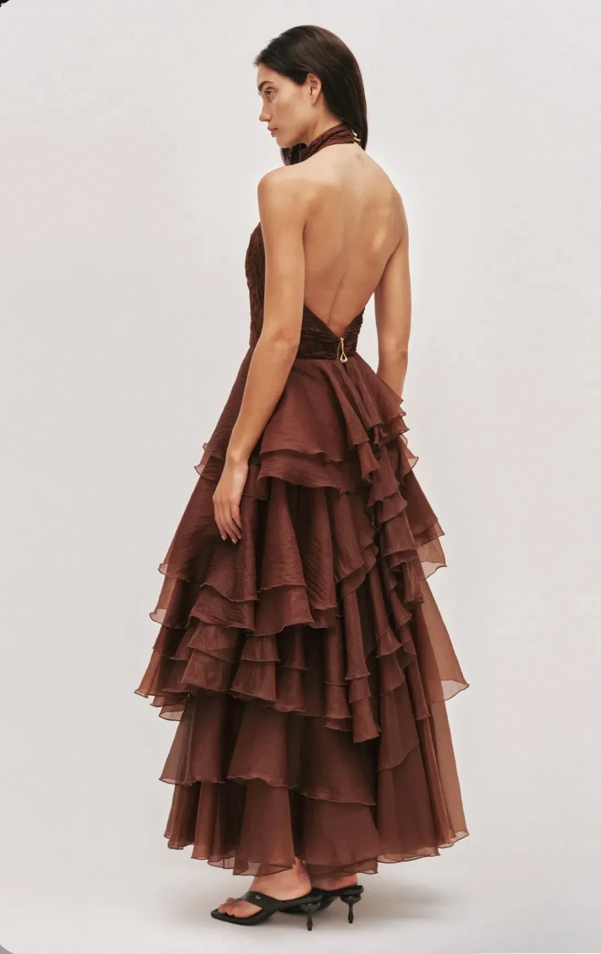 AJE - Fayette Gown in Dark Chocolate Size 10 - Image 3