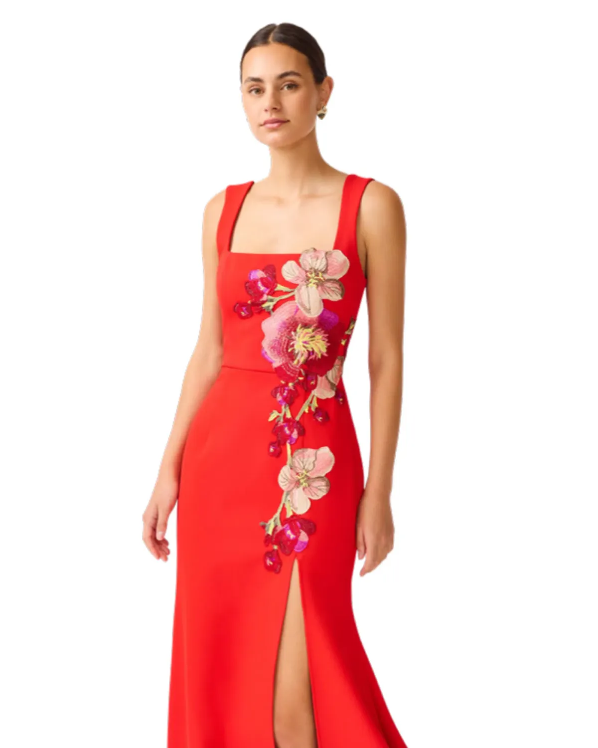 Elliatt Fleurisca Embroidered Gown Scarlet Red Size L / AU 12 - Image 3