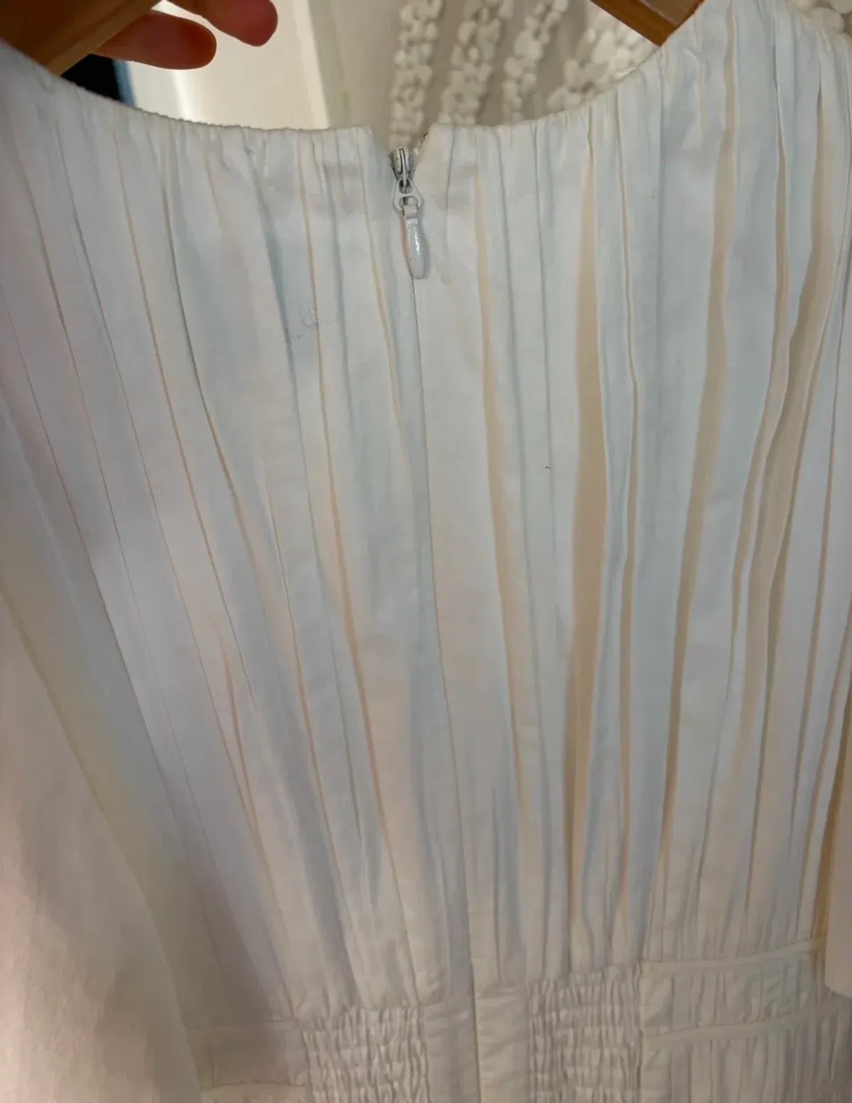 As New - AJE NEW - FALLINGWATER RUCHED WHITE MIDI DRESS Size:12 - Image 10