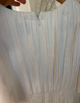 As New - AJE NEW - FALLINGWATER RUCHED WHITE MIDI DRESS Size:12 for rent on The Volte - image 10