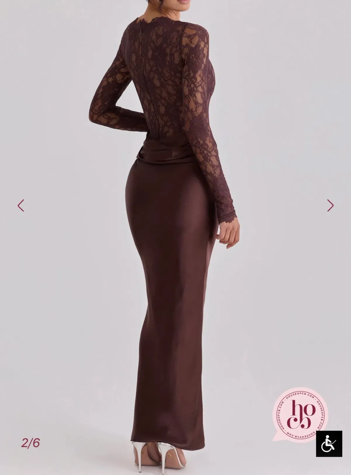 House of CB - Yasmeen Dress in Brown - Image 2