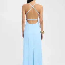 Kookai Ariel Strappy Maxi Light Blue Dress for rent on The Volte - image 2