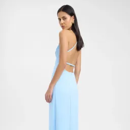 Kookai Ariel Strappy Maxi Light Blue Dress for rent on The Volte - image 4