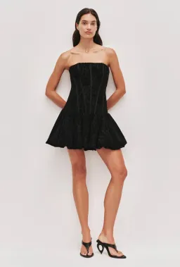 Aje Florence Black Mini Dress size 10 for rent on The Volte - image 5