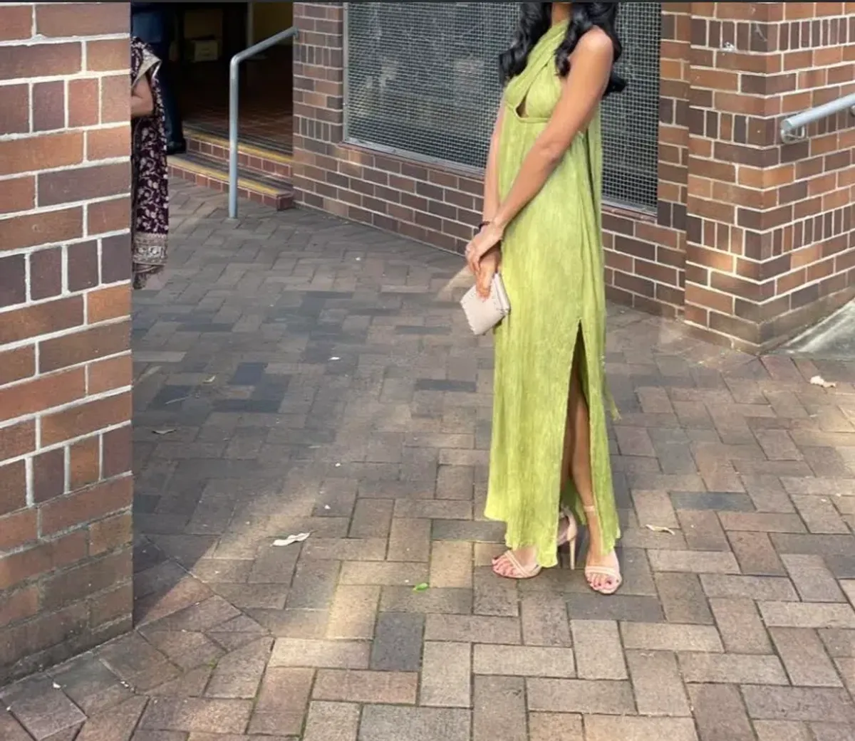 Savannah Morrow Verita Green Maxi Dress Size XXS - Image 4