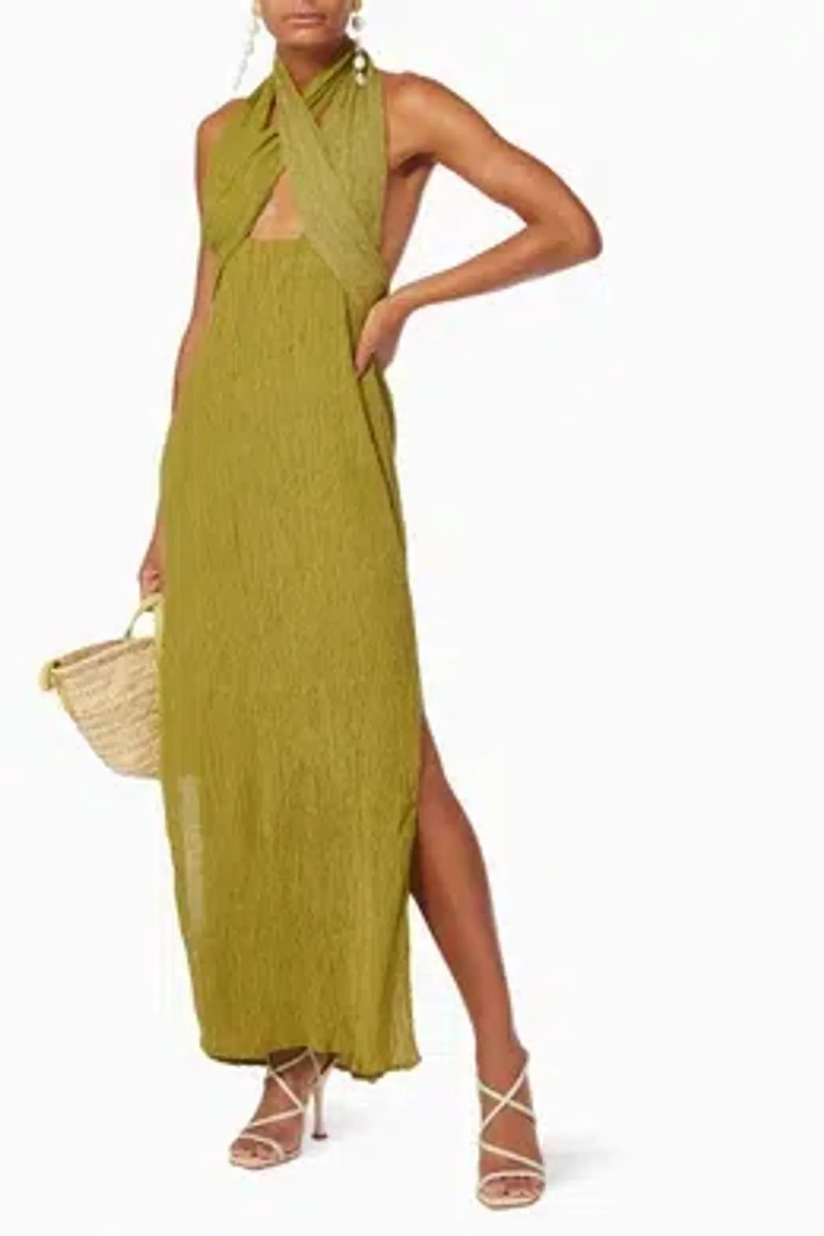 Savannah Morrow Verita Green Maxi Dress Size XXS - Image 8