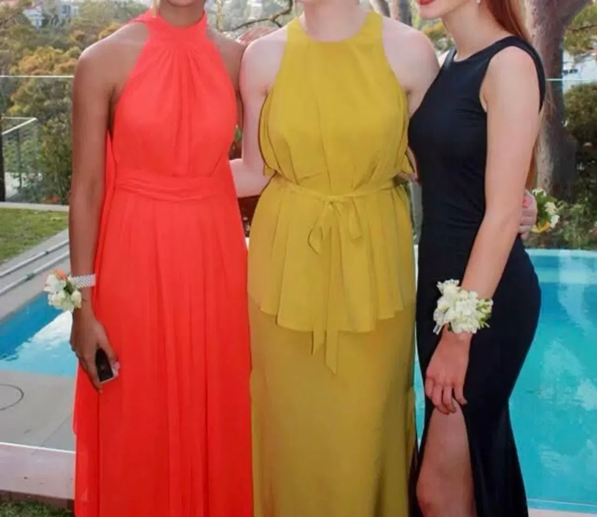 Carla Zampatti Orange Tangerine gown size 4 - Image 2