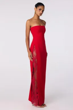 Nookie Palais Strapless Gown in Flame Red Size M / AU 10 for rent on The Volte - image 2