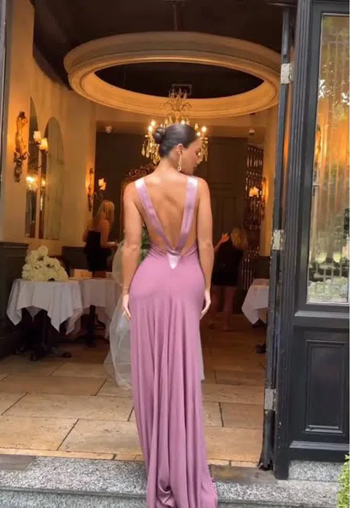 Rosa Maxi dress in Mauve size small - Image 3