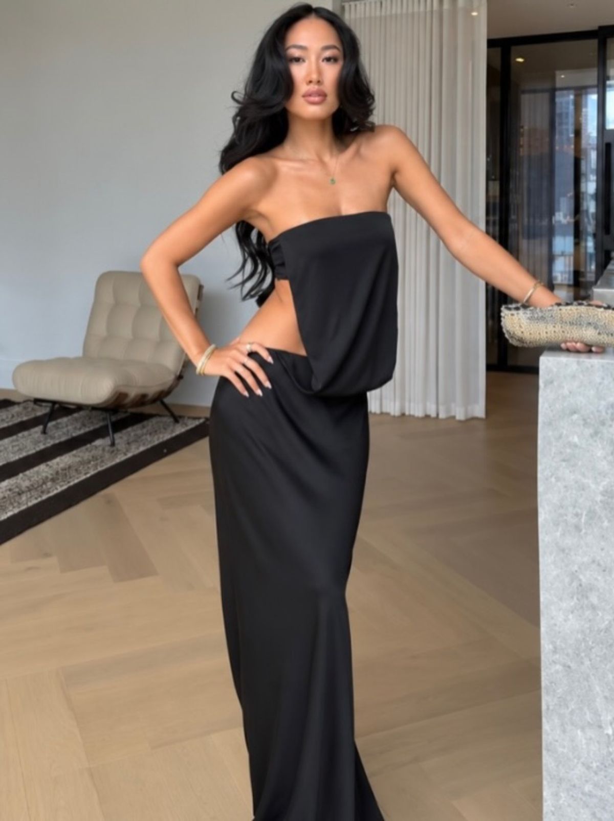 Bec + Bridge Renee Strapless Maxi Dress in Black Size XS - Image 1