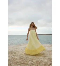 Aston Studio Angeline Gown in Buttercup Size AU8 for rent on The Volte - image 1