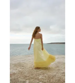 Aston Studio Angeline Gown in Buttercup Size AU10 for rent on The Volte - image 3