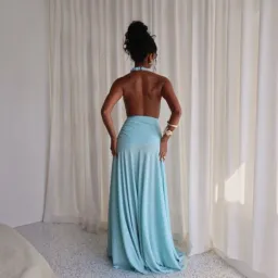 Deconduarte Ambrose Gown Baby Blue Size XS for rent on The Volte - image 2