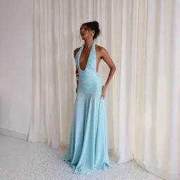 Deconduarte Ambrose Gown Baby Blue Size XS for rent on The Volte - image 3