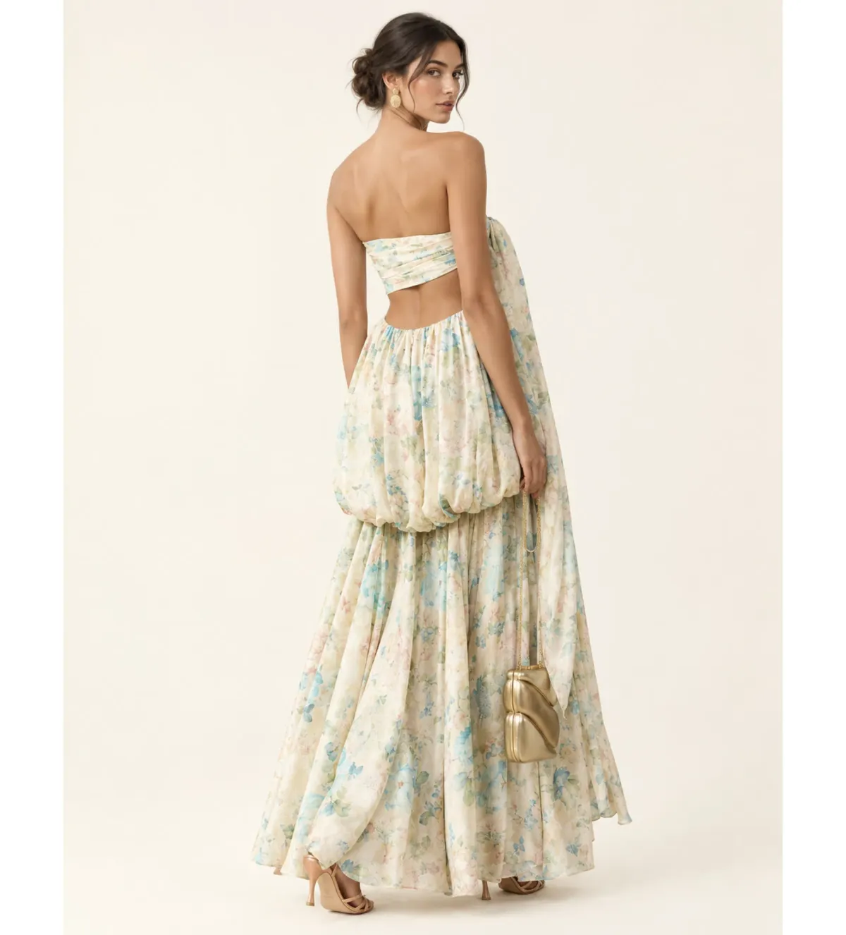 Zimmermann Clash Billow Maxi Dress in Washed Floral Size 1/AU10 - Image 2