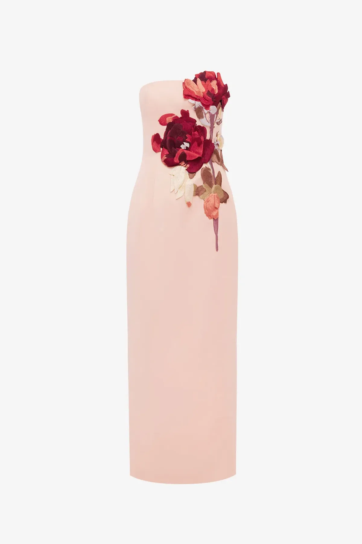 Leo Lin Rayna Embroidered Bustier Maxi Dress in Reverie Print in Nectar Size AU 12 - Image 6