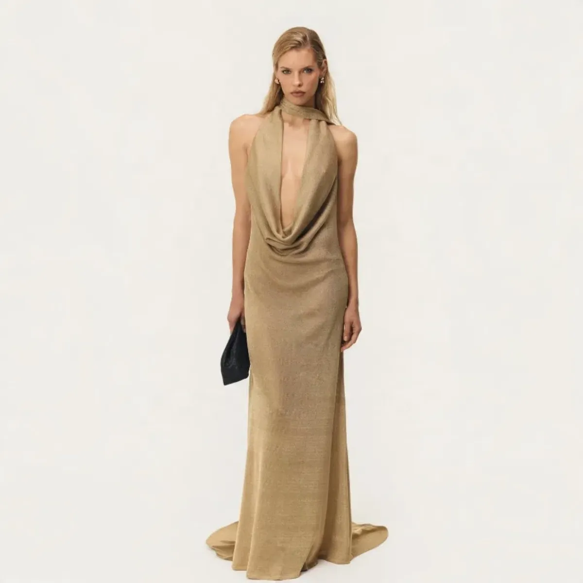 Arcina Ori Kaia Dress In Gold In XS / 6 AU - Image 1