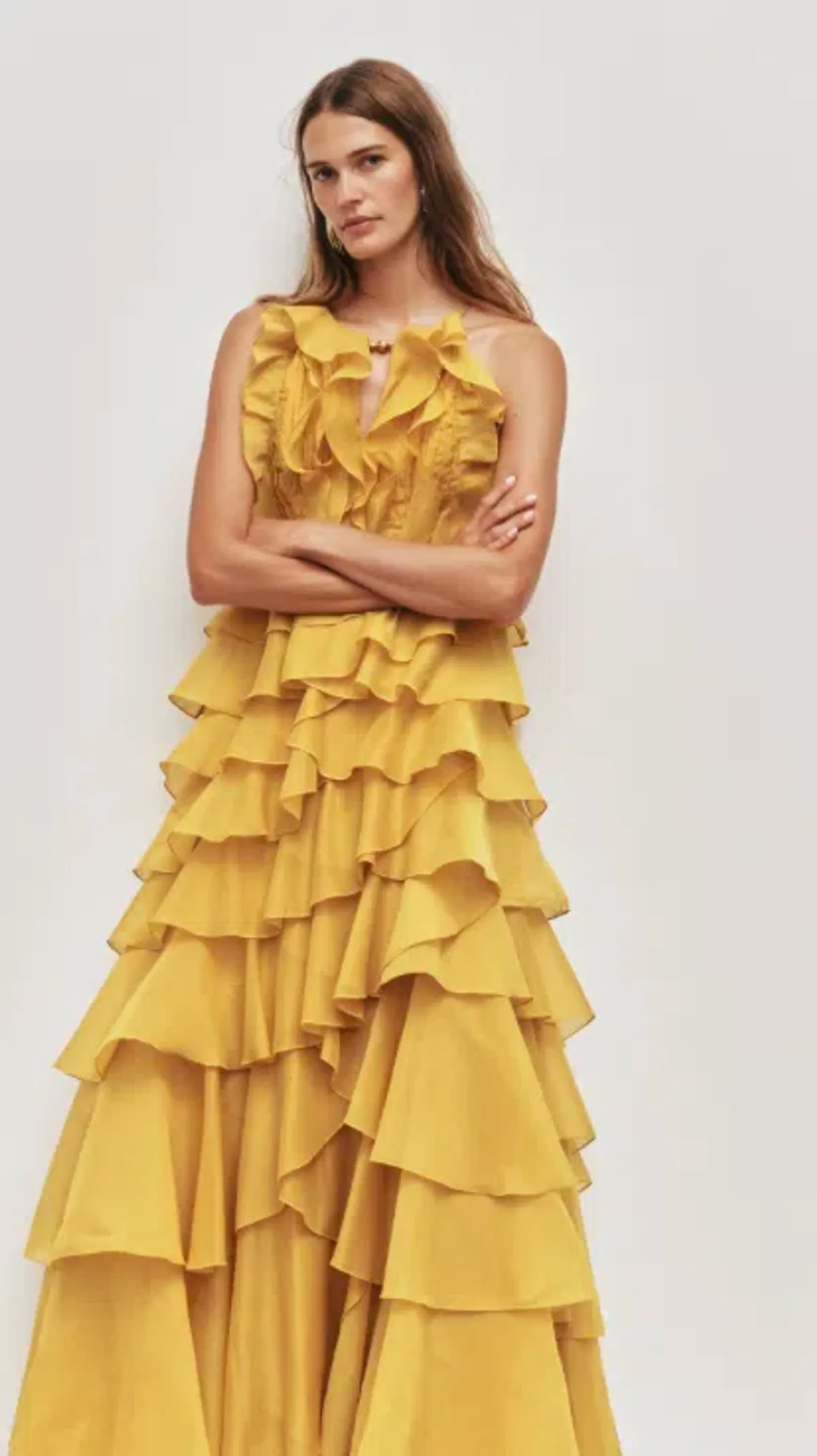 Aje Cleo dress in chartreuse size 8 - Image 1