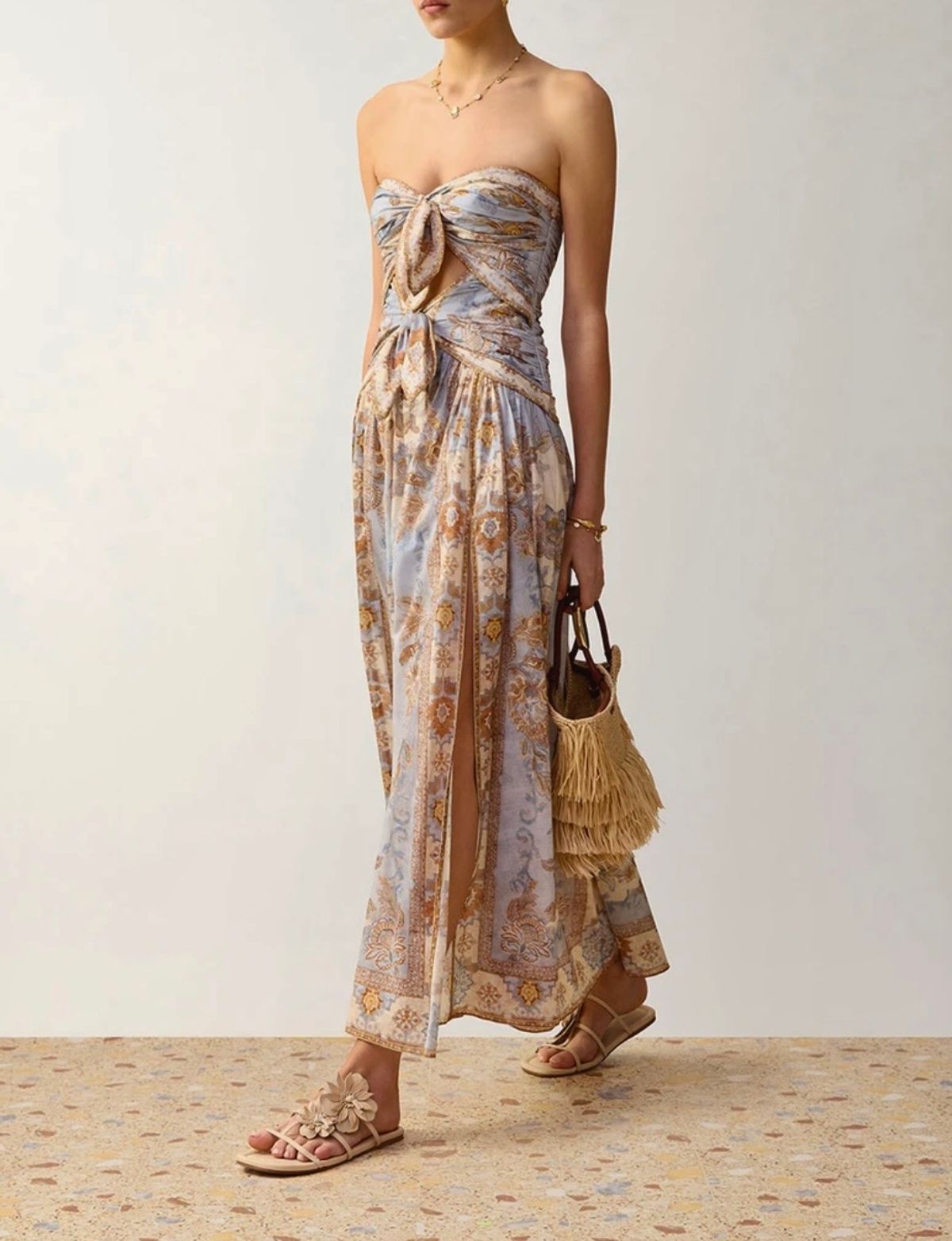 Zimmermann Echo Scarf Midi Dress s0 - Image 2