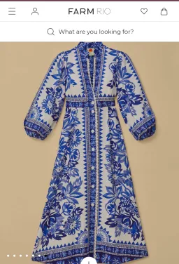 Farm Rio Tapestry linen Dress for rent on The Volte - image 5