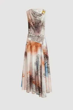 AJE MARISA MIDI DRESS [ARIA NATURA] SIZE 8 for rent on The Volte - image 2
