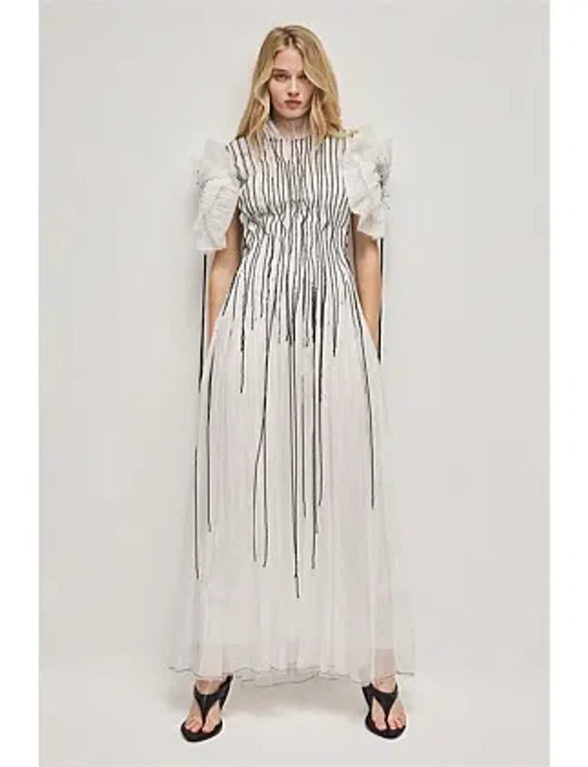 Aje Clara Midi Dress Beaded  - Image 2