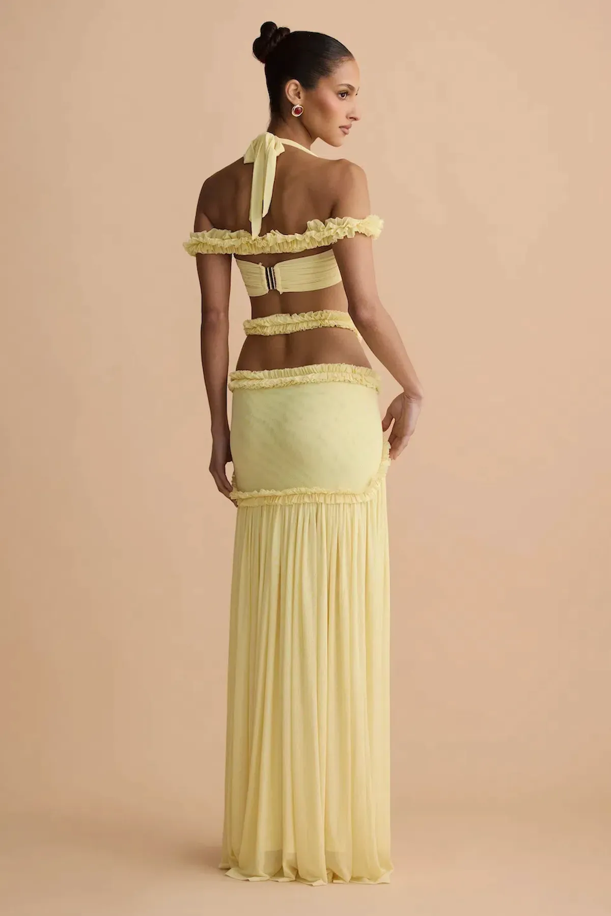 MELANI THE LABEL AMELIA CROP & BELLE SKIRT. SIZE S / 8 AU - Image 4