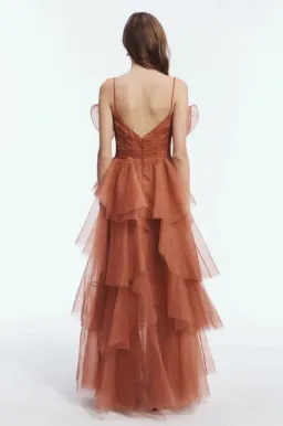 AJE Vionette Maxi Dress / Gown Rust Size 8 for rent on The Volte - image 4