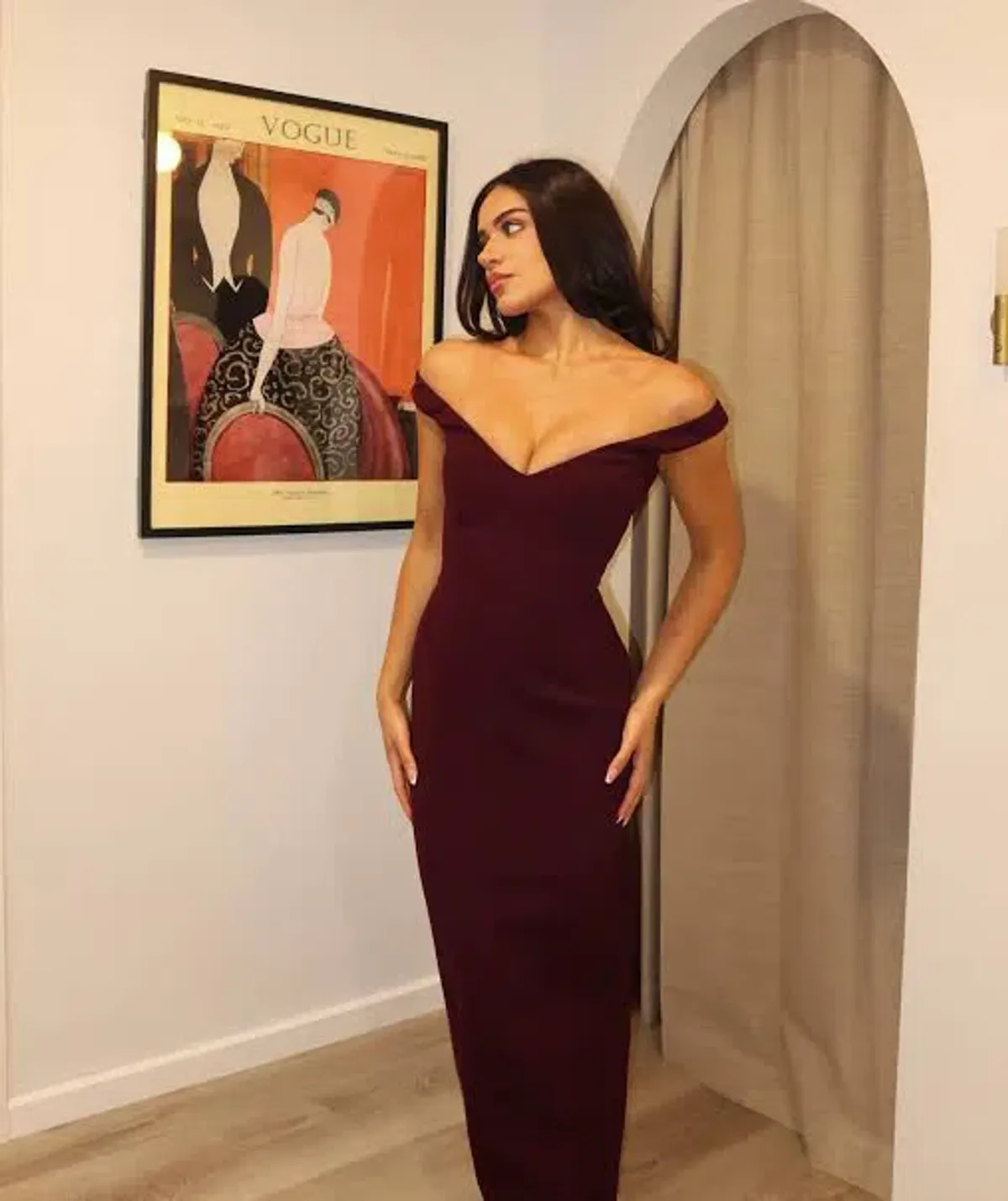 Arcina Ori Ellery Maxi Dress PLUM XS - Image 1