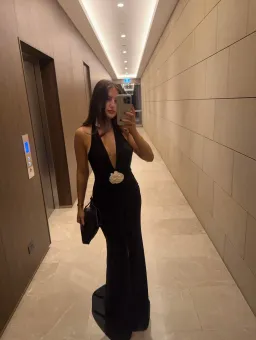 Roserry Mallorca Jersey Backless Maxi Dress in Black for rent on The Volte - image 9