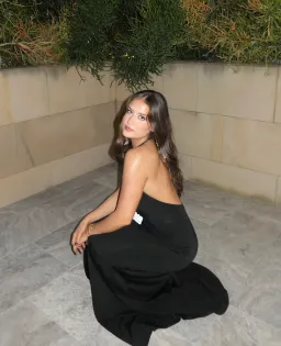 Roserry Mallorca Jersey Backless Maxi Dress in Black for rent on The Volte - image 6