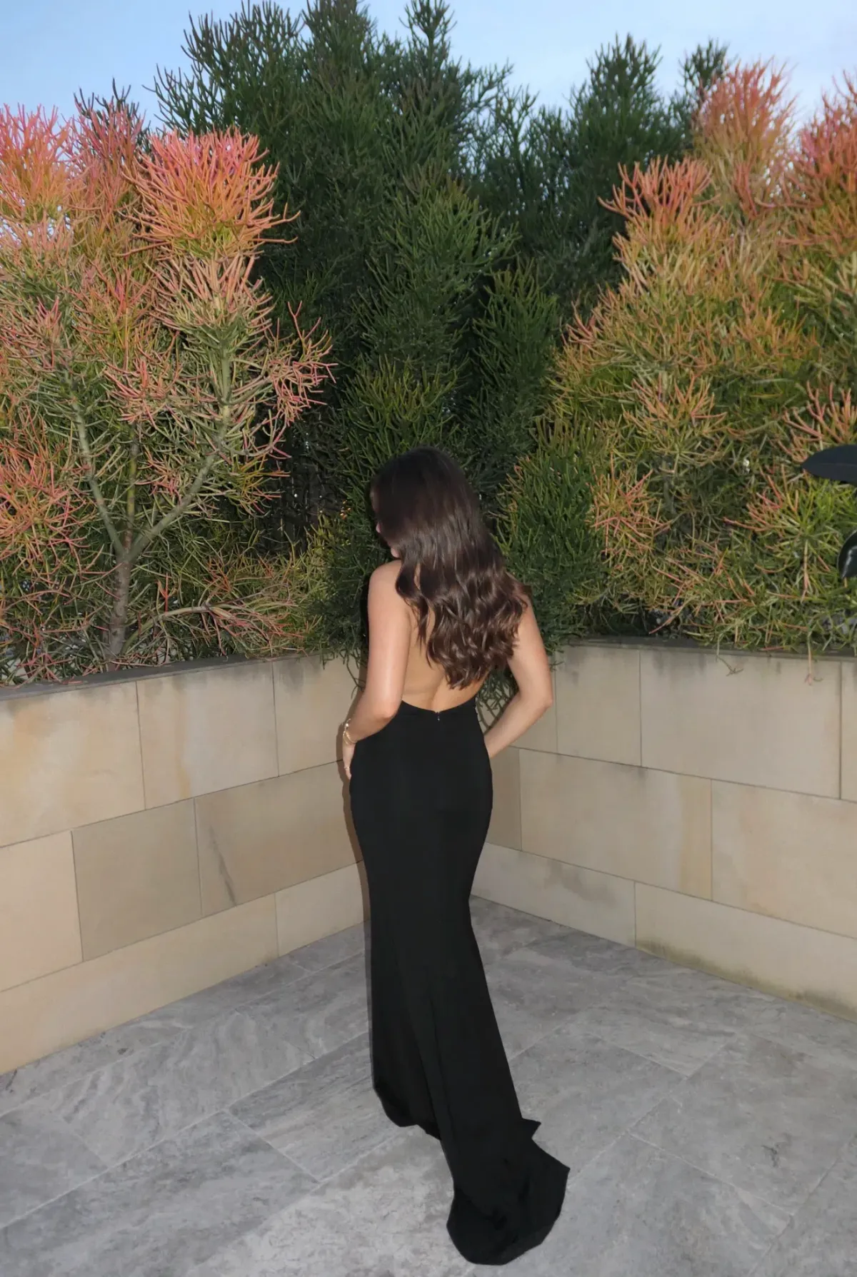 Roserry Mallorca Jersey Backless Maxi Dress in Black - Image 8