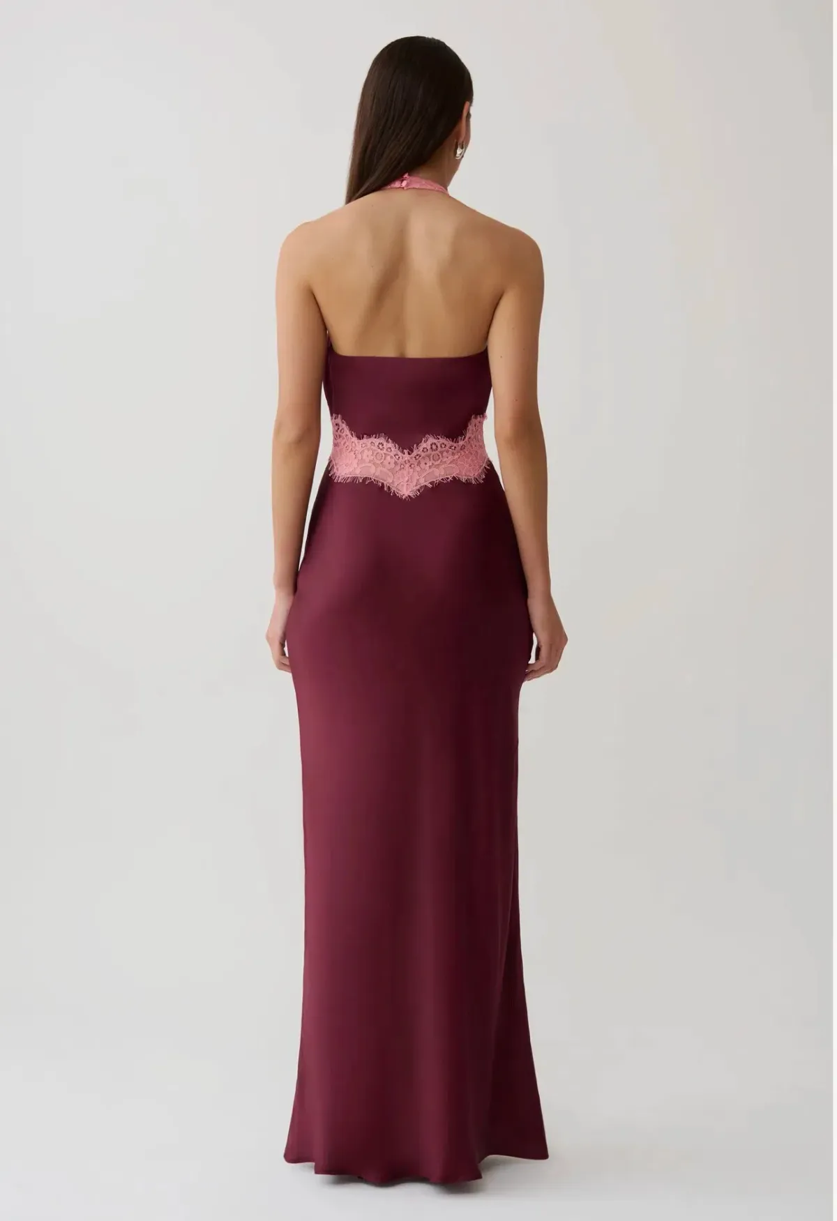 Meshki Louise Maxi Dress size 18 Burgundy - Image 2