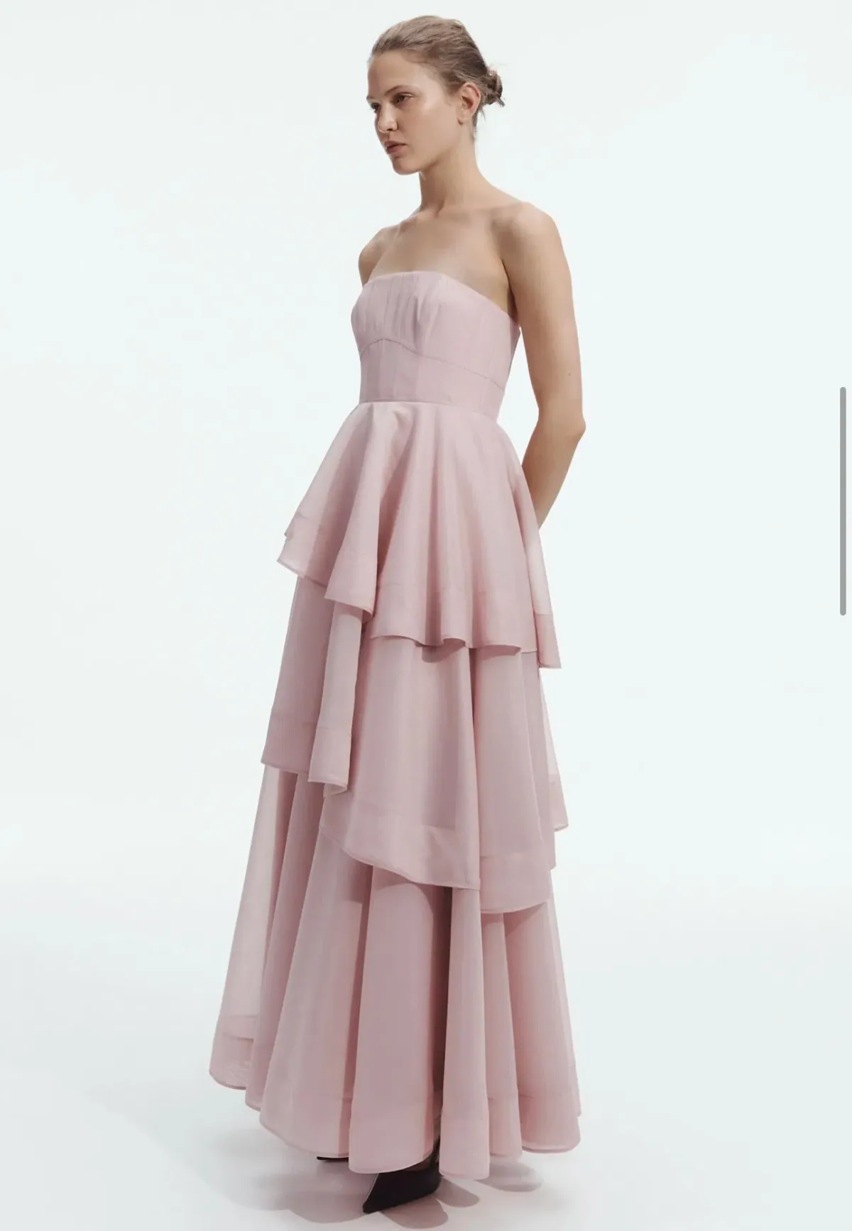 Aje Clover gown size 12 fawn pink - Image 2