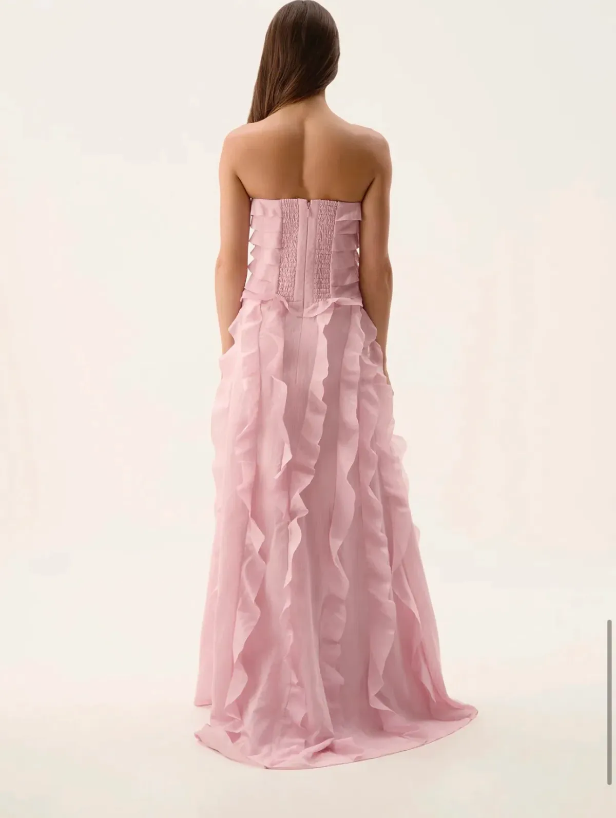 Aje Allairie Gown size 12 Chalk Pink - Image 3