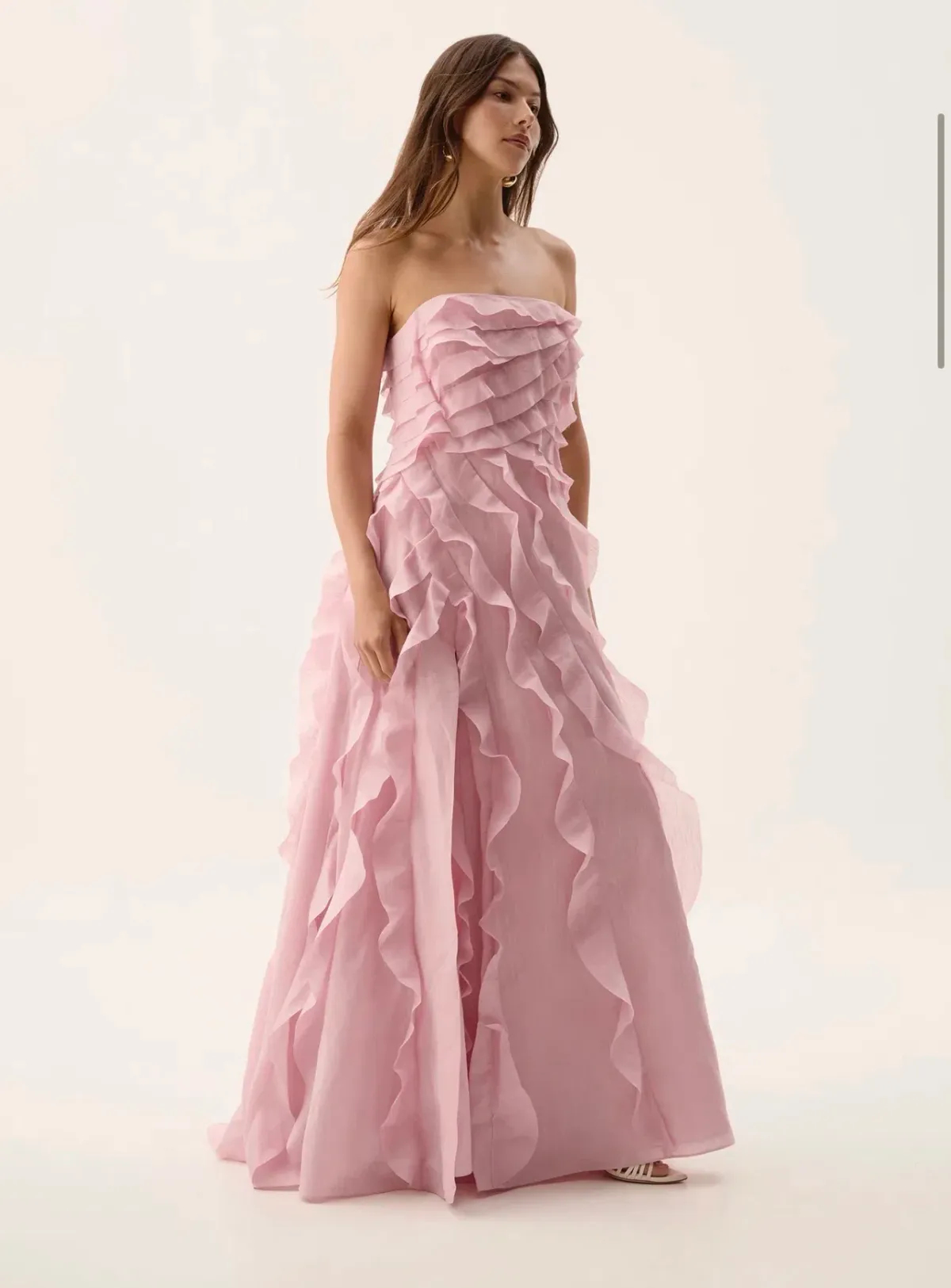 Aje Allairie Gown size 12 Chalk Pink - Image 2