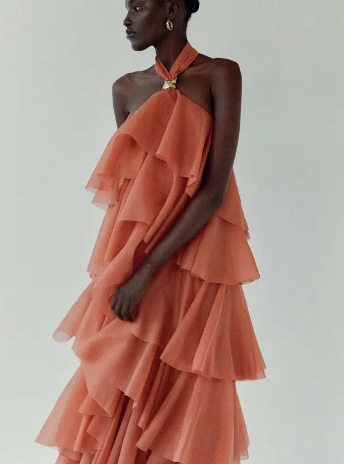 Aje Sorela Gown in Spiced Orange Size 10 - Image 1