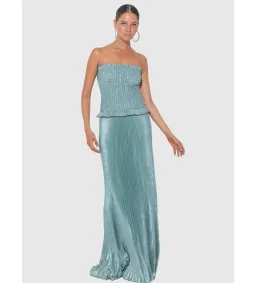 L'Idee Maya Gown in Evergreen Shimmer Size AU10 for rent on The Volte - image 1