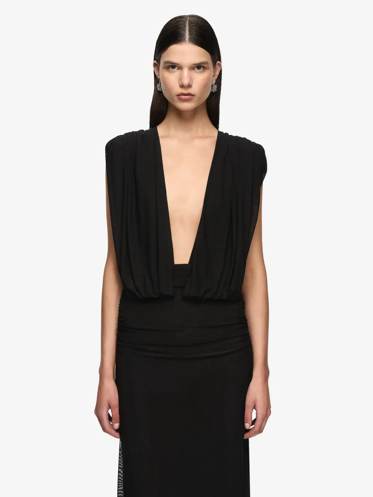 Bec and Bridge Isora Drape Maxi Dress in Black Size AU 8 - Image 2