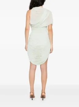 Christopher Esber Mint Beach Glass Circular Jersey Mini Dress - Size 10 AU for rent on The Volte - image 3