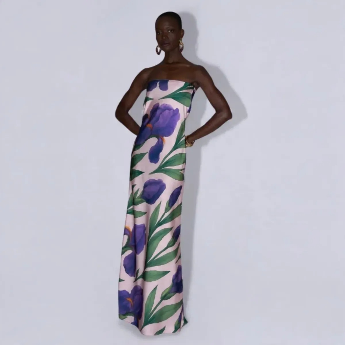 L'idee York Dress Iris Garden Size 10 - Image 1