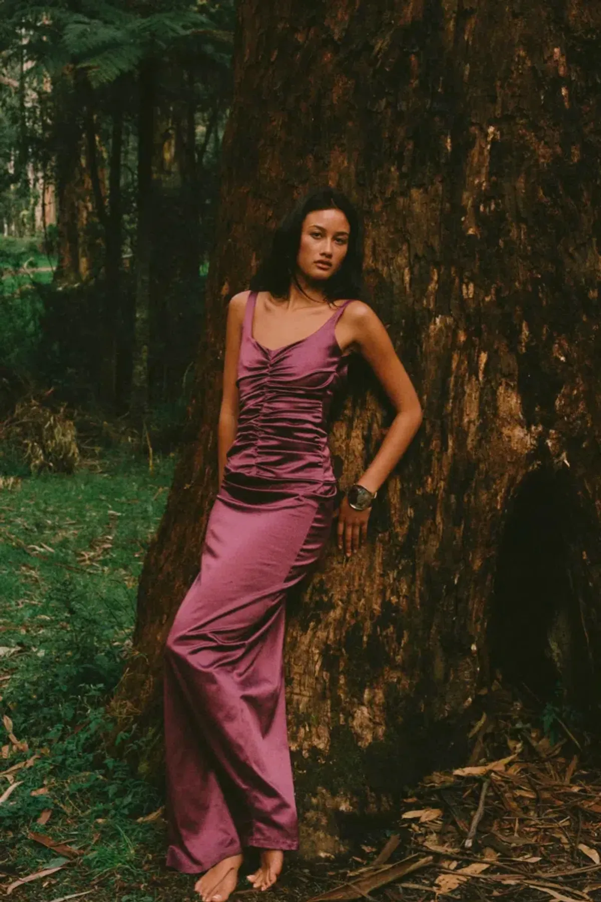 Ance Gria Atlein Gown - Plum, Size S - Image 2