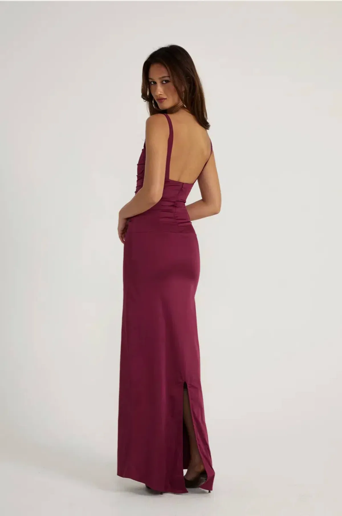 Ance Gria Atlein Gown - Plum, Size S - Image 4